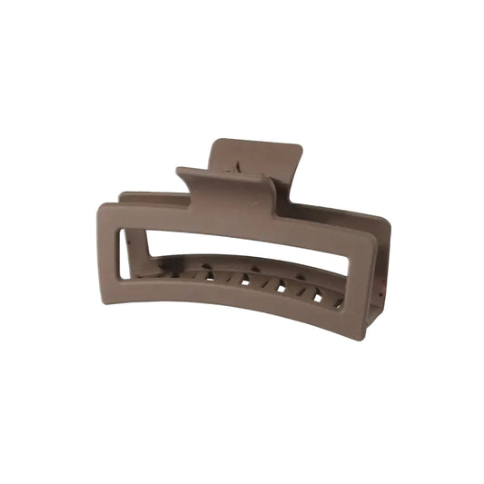 Medium Rectangular Brown Hair Claw